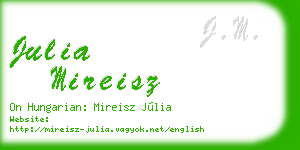 julia mireisz business card